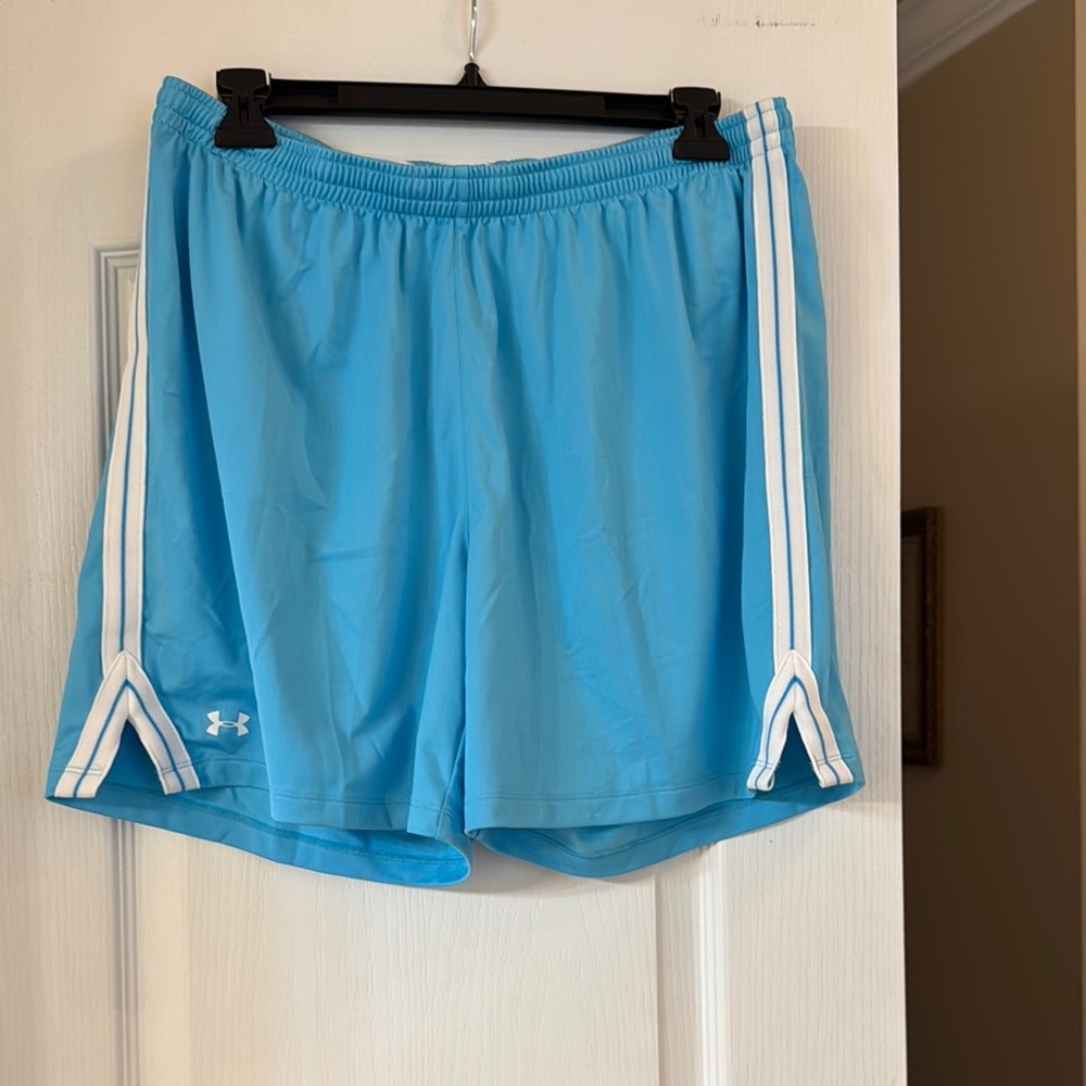 Under Armour Blue Athletic Shorts with Elastic Waistband